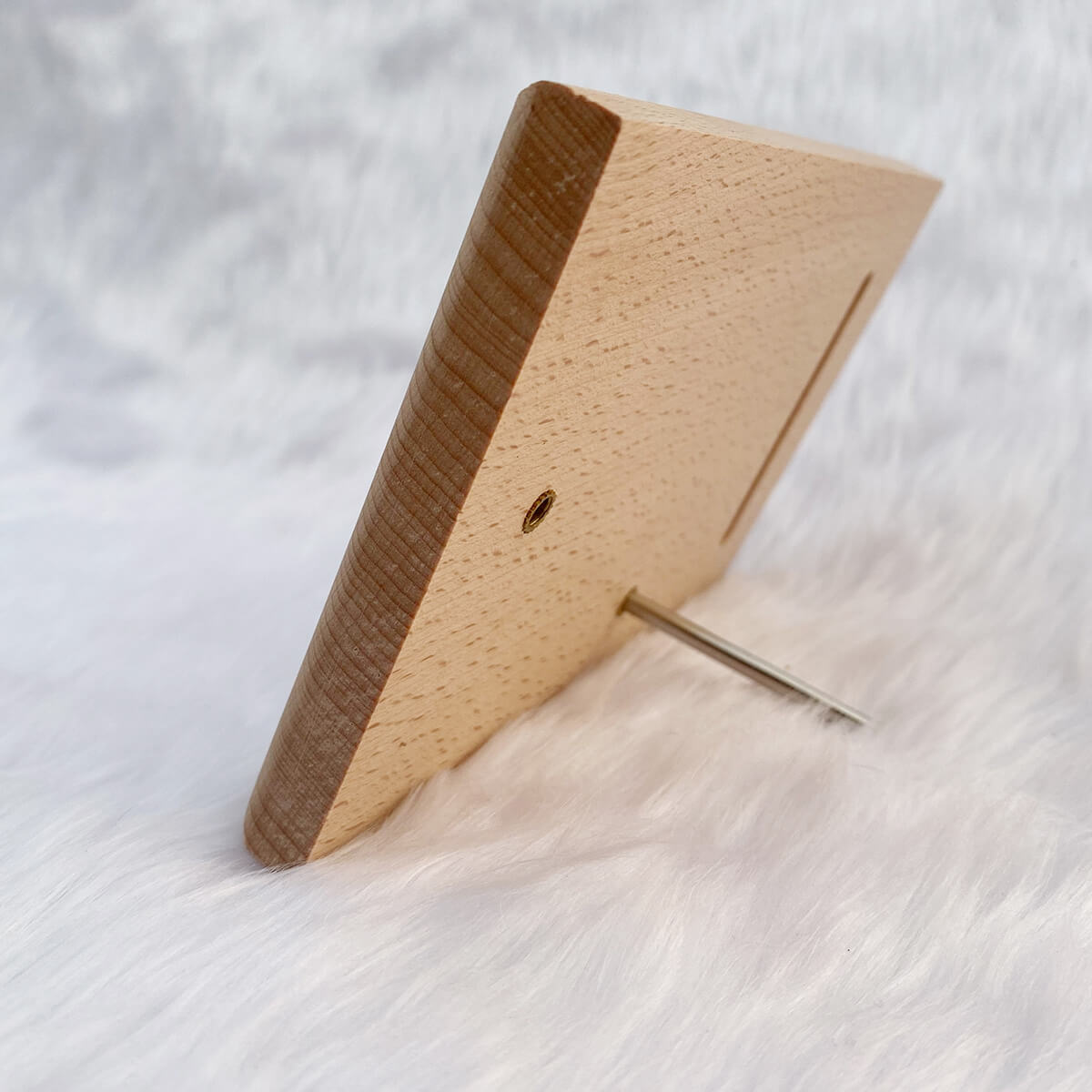 Customized Couple Engraved wooden photo frame (Rectangular shape)