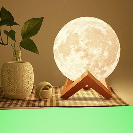 Custom 3D Printed Photo Moon Lamp - 10x10 cm