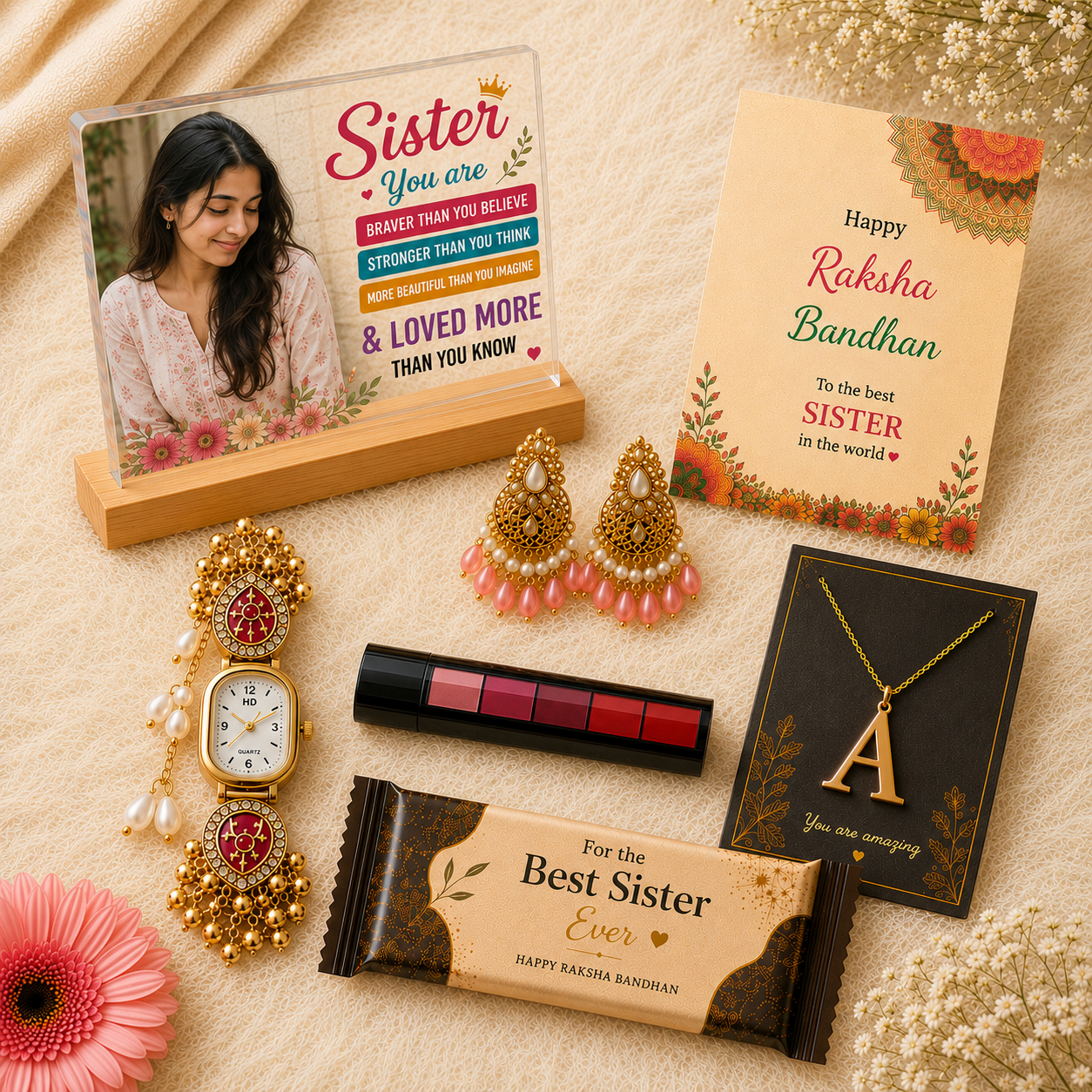 7 in 1 Premium Raksha Bandhan Gift Hamper for Sister
