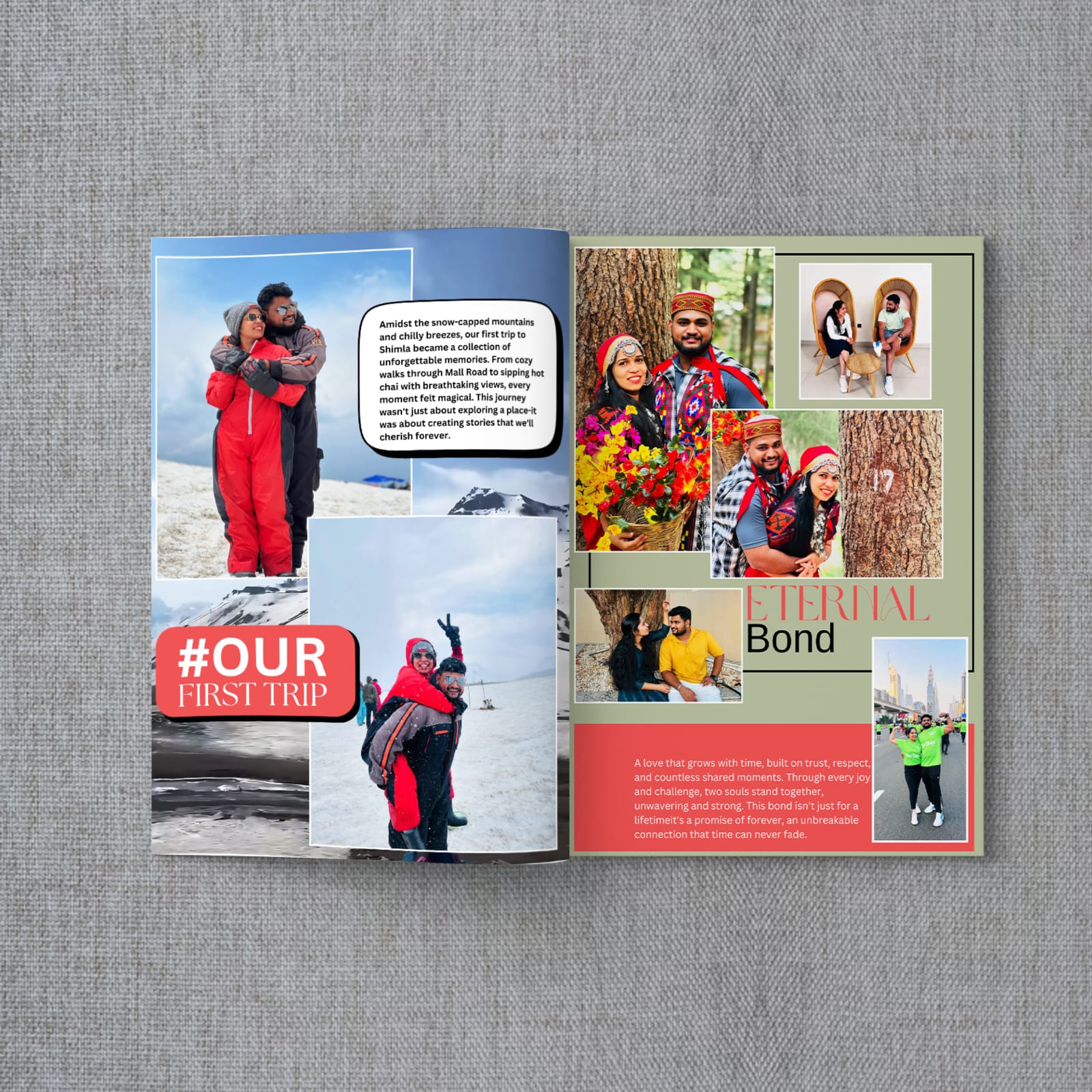 Personalized Magazine with your images and story