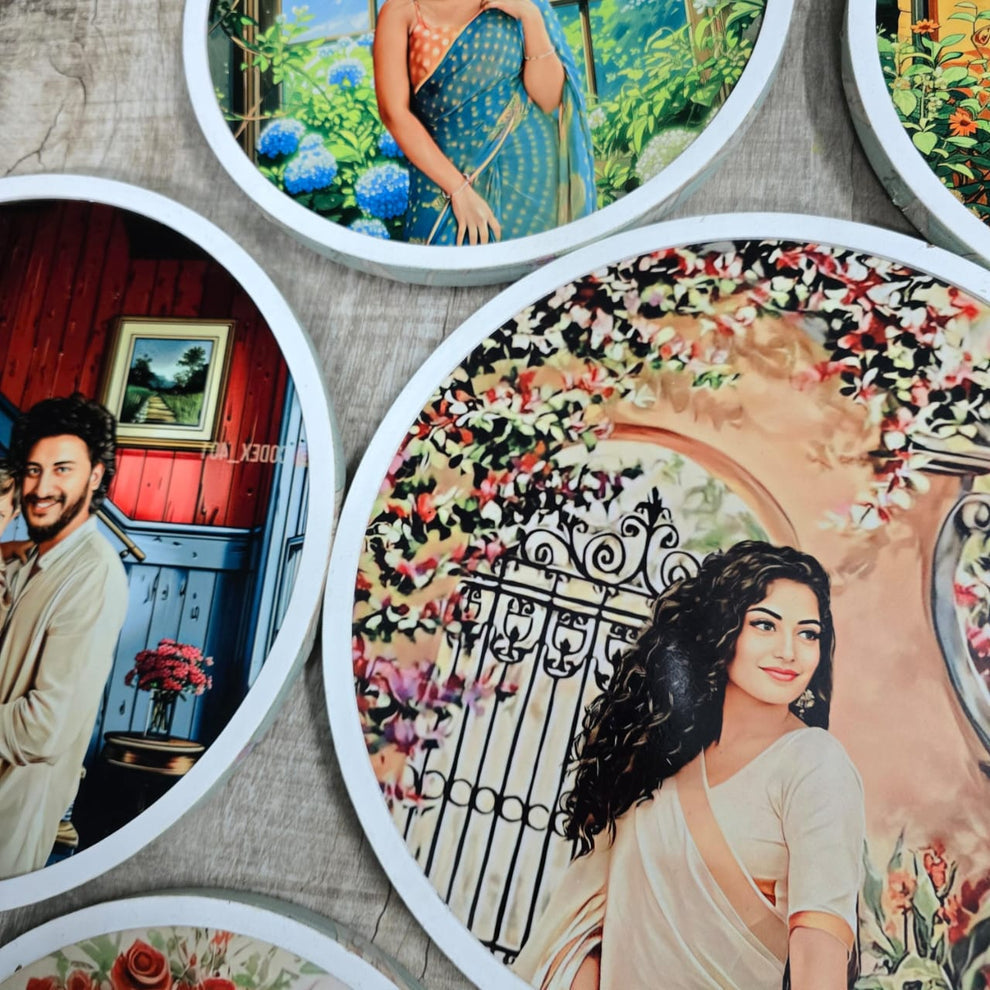 Personalized Wooden Painting Frame - Floral Paradise Theme