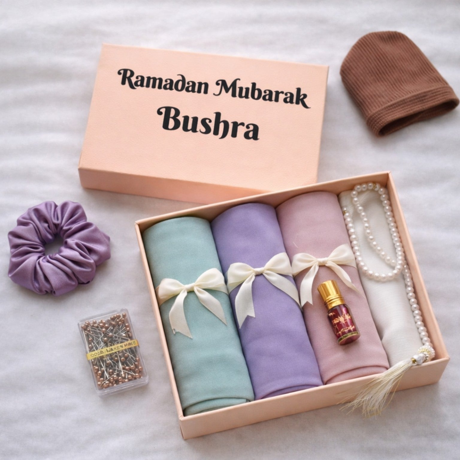 Chiffon Hijab Gift Hamper with Personalize Box