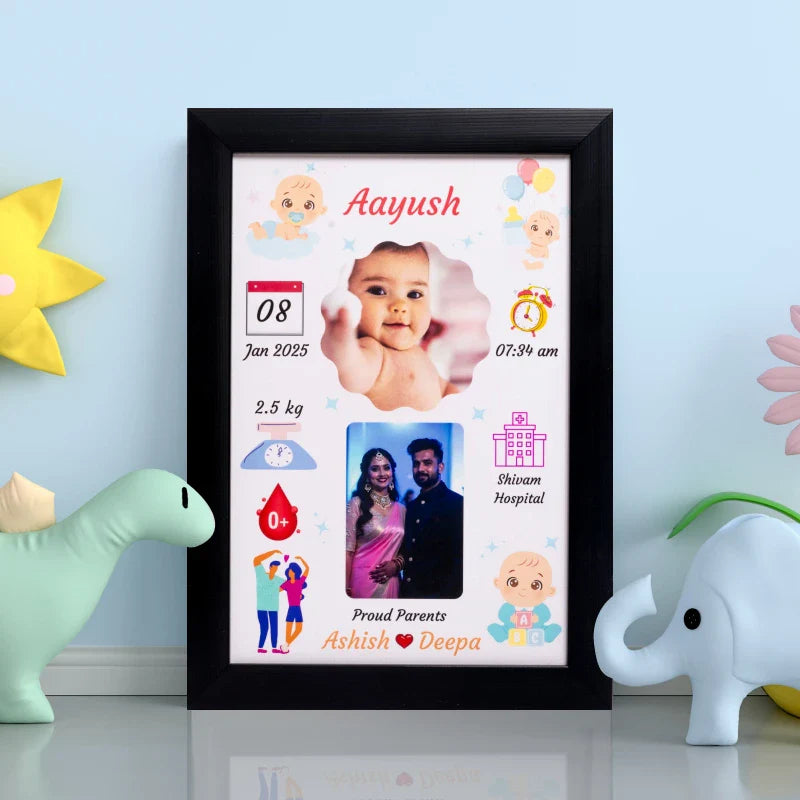 Customized Baby Birth Frame