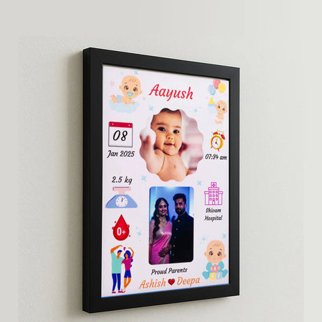 Customized Baby Birth Frame