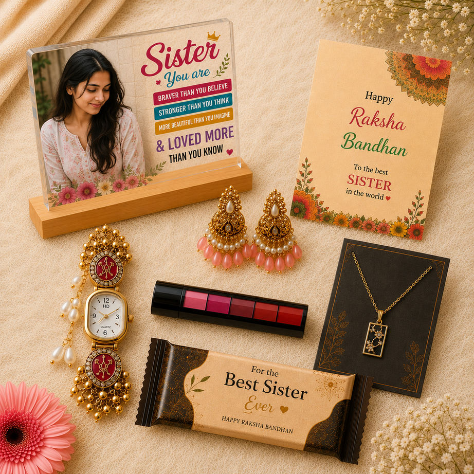 7 in 1 Premium Raksha Bandhan Gift Hamper for Sister