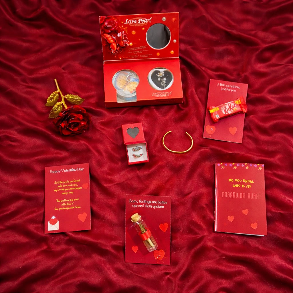 Valentine's Day Gift Combo - 7 Gift in a Premium Gift Box for 14th February