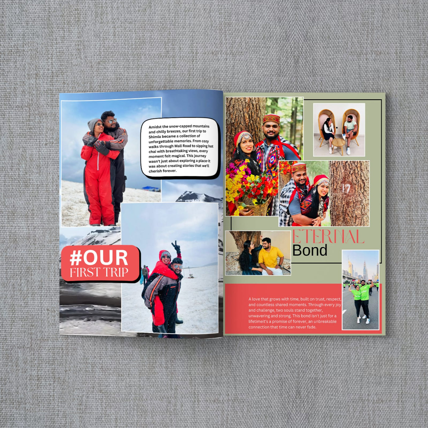 Personalized Magazine with your images and story