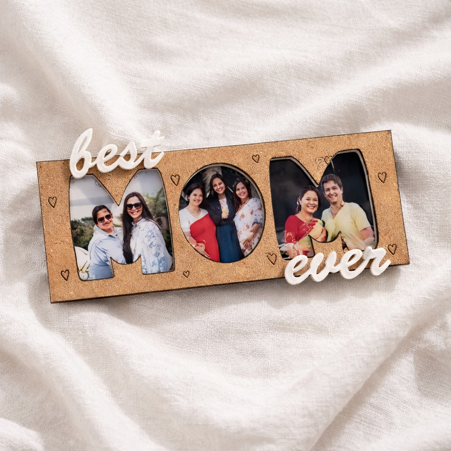 Personalized “Best Mom Ever” Photo Magnet Frame | Mother’s Day Gift